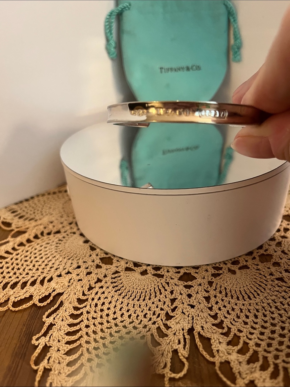 Tiffany & Co. Sterling Silver Cuff /Bangle 2 1/4” wide.